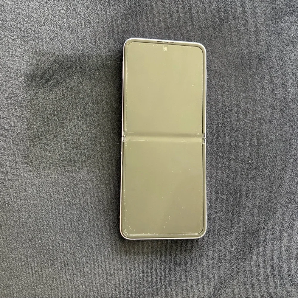 Samsung Foldable Phone in Pink and Green